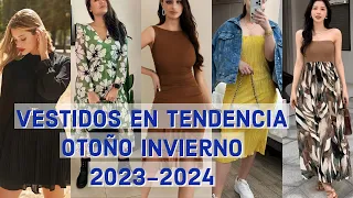 VESTIDOS DE MODA OTOÑO INVIERNO 2024 TODOS LOS VESTIDOS EN TENDENCIA NUEVA TEMPORADA