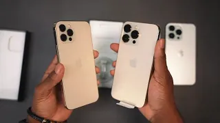 iPhone 13 Pro Max All Colors Unboxing & Hands On Comparison! Gold vs Silver vs Seirra Blue, Graphite
