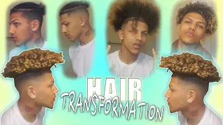 Full Hair Transformation From Braids To Curls (Bald Fade Haircut)