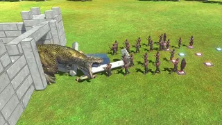 T-rex, King Kong in Zombie Attack - Animal Revolt Battle Simulator