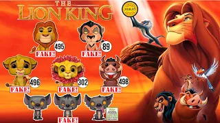 Comparisons of fakes by Funko POP! Lion King!