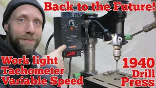 Old drill press restoration upgrade