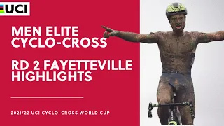 Round 2 Men Elite Highlights | 2021/22 UCI CX World Cup - Fayetteville