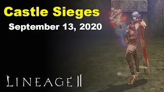 Lineage 2 (Naia Server) Castle Sieges - September 13, 2020