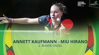 Annett Kaufmann - Miu Hirano I 2. Runde Einzel I WM 2023 in Durban