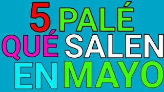 5 PALÉ QUE SALEN EN EL MES DE MAYO DE 2019