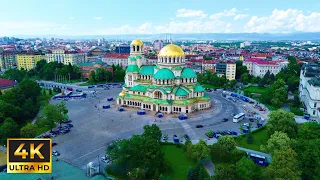 Sofia, Bulgaria 2023 in 4K ULTRA HD 60FPS DRONE FOOTAGE