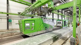 Precast hollow core slab production: Fast concrete casting with Elematic Extruder E9