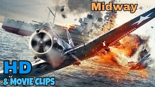 U.S. dive bombers attacks Japanese fleet Scene – Midway (2019) / & MOVIE CLIPS