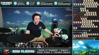 The8BitDrummer plays "Swirls of Shamshir — Sumeru Battle Theme I" | Genshin Impact