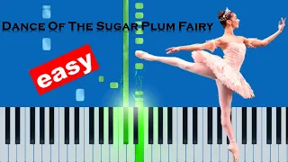 Dance of the Sugar Plum Fairy - The Nutcracker Suite (Slow Easy) Piano Beginner Tutorial