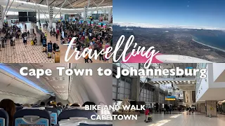Travelling from Cape Town to Johannesburg by plane December 2023