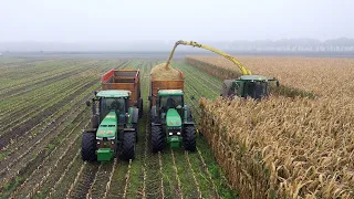 John Deere in overvloed bij loonbedrijf Vroege in het Drentse Dalen