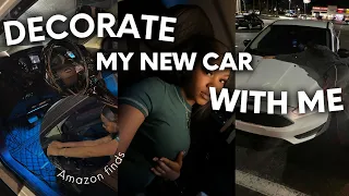 DECORATE MY CAR WITH ME! Car wash| Emergency kit| Amazon finds| Car decor Haul ..etc