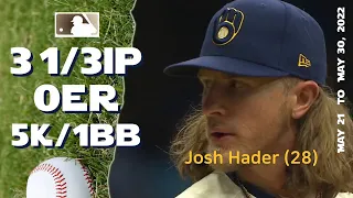 Josh Hader | May 21 ~ 30, 2022 | MLB highlights