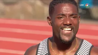 Olympic Track And Field Trials | Justin Gatlin Wins 100m In 9.80 Seconds