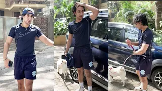 Malaika Arora son Arhaan Khan spotted With His Pet 🐕 Outside Home Bandra