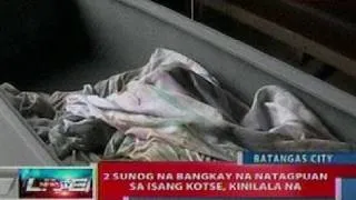 NTL: 2 sunog na bangkay na natagpuan sa isang kotse sa Batangas, kinilala na