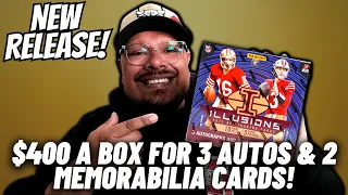 NEW RELEASE: 2023 PANINI ILLUSIONS FOOTBALL HOBBY BOX! $400 FOR A MIDDLE OF THE LINE PRODUCT!