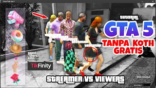 TUTORIAL GTA 5 STREAMER VS VIEWERS LIVE TIKTOK TANPA MOD KING OF THE HILL TAPI PAKAI TIKFINITY