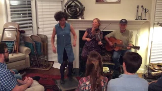 Miss Moonshine & Jimmy Sutton - Oldtime Buckdance ft Erynn & Carl (2017 house concert)