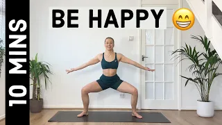 Be Happy Workout 😁 | All standing workout (10 MIN)