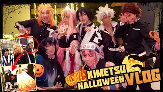 Los PILARES se convierten en DEMONIOS por Halloween!🎃 - 【KNY/ COSPLAY VLOG】