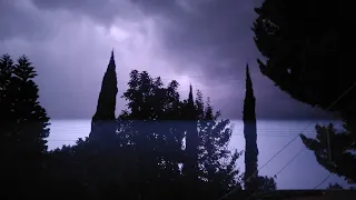 Thunderstorm with loud thunder and very heavy rain in Michoacán México September 22, 2021