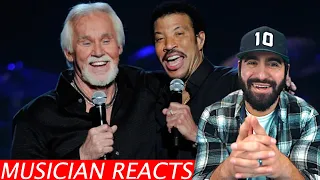 Kenny Rogers & Lionel Richie Perform Lady (Live) - Musician's Reaction