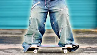 SKATING IN JNCO JEANS!