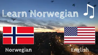 Learn before Sleeping - Norwegian (native speaker)  - with music