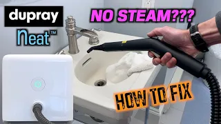 Dupray NEAT Steam Cleaner - NO STEAM or SPRAY!!! Solved!