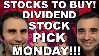 Dividend QUICK PICK Stock Pick Mondays! 🔥 | Two Stocks WE'RE BUYING! | BUILDING Passive Income 💰