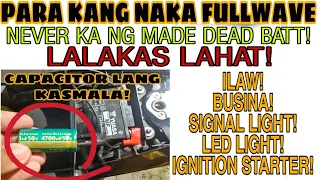 Palakasin natin ang battery ng motor mo Gamit ang capacitor para kang naka fullwave