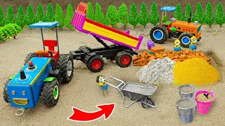 Top diy tractor making mini Barn for Goat #2 ! DIY barn  with mini tractor @minivillagediy