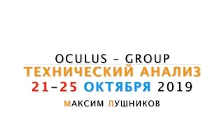 Технический обзор рынка Форекс на неделю: 21 - 25 Октября 2019 от Максима Лушникова