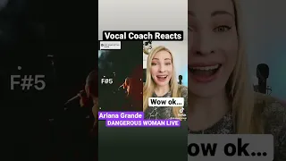 Ariana Grande Dangerous Woman Live! Vocal Coach Reacts 😍