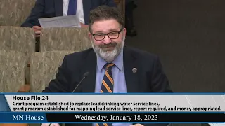 House committee OKs bill to replace MN's lead drinking water service lines by 2033 1/18/23