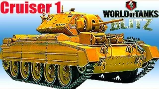 WoT Blitz обзор Cruiser 1 британский легкий танк  новичкам британская ветка World of Tanks Blitz#55