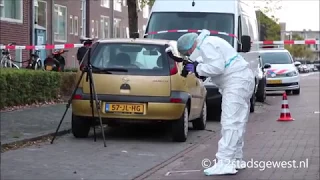 Politieonderzoek na schietpartij Westerscheldestraat Middelburg 22-10-2018