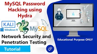 MySQL Password Hacking using Hydra on Kali Linux 2022 - Educational Video - Penetration Testing