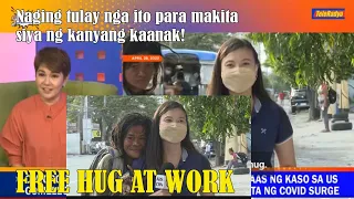 VIRAL ANG PAGYAKAP NG ISANG PULUBI SA ABS CBN REPORTER IZZY LEE NA NAKATULONG PRA MAKITA NG PAMILYA