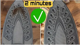 Clean the iron in 2 minutes. Cleaning the iron from carbon deposits without effort. Motivation clean