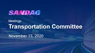 Transportation Committee - November 13, 2020