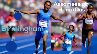 Hema Das 200m sprint semi final qualifications //commonwealth games 20222//Birmingham