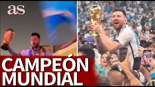 La CELEBRACIÓN de LEO MESSI en sus primeras 24 horas como CAMPEÓN MUNDIAL con ARGENTINA | Diario AS