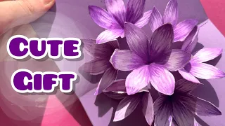 EASY PRESENT IDEA | 3D GIFT | CUTE GIFT DIY 💜 For your friends/ family/ teacher