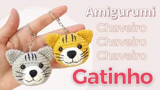 Learn how to make an Amigurumi Kitten Keychain that will delight everyone!