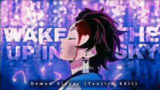 Wake Up In The Sky | Tanjiro (Demon Slayer) | One Edit 💫 (4K)