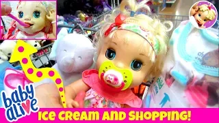 💖 Outing with Lydia! 🛍 Feeding + Walmart Shopping Inspired by Fun With Baby Alive! 🍦